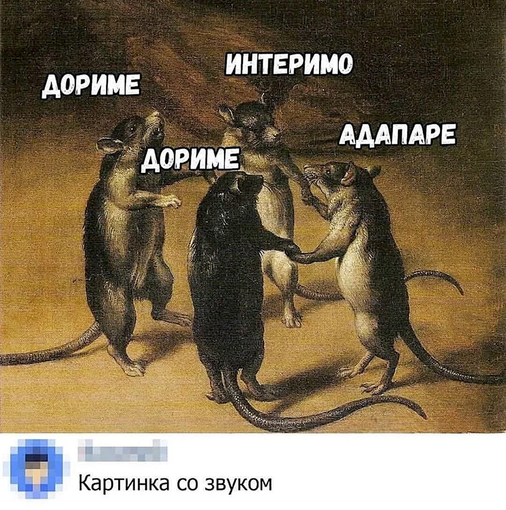 Мем с крысами дореме