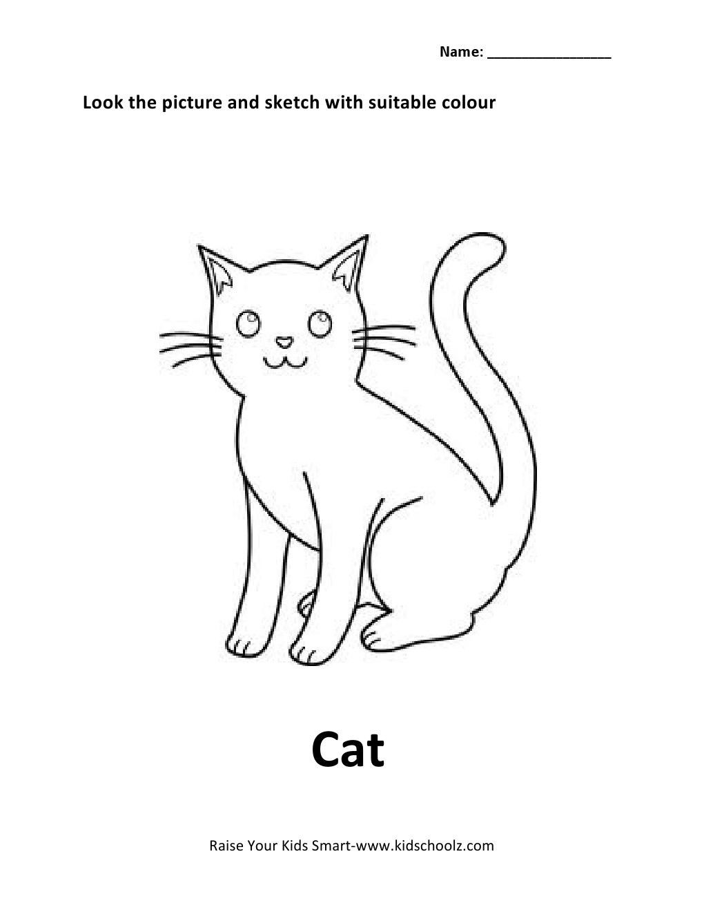 Cat tracing worksheets