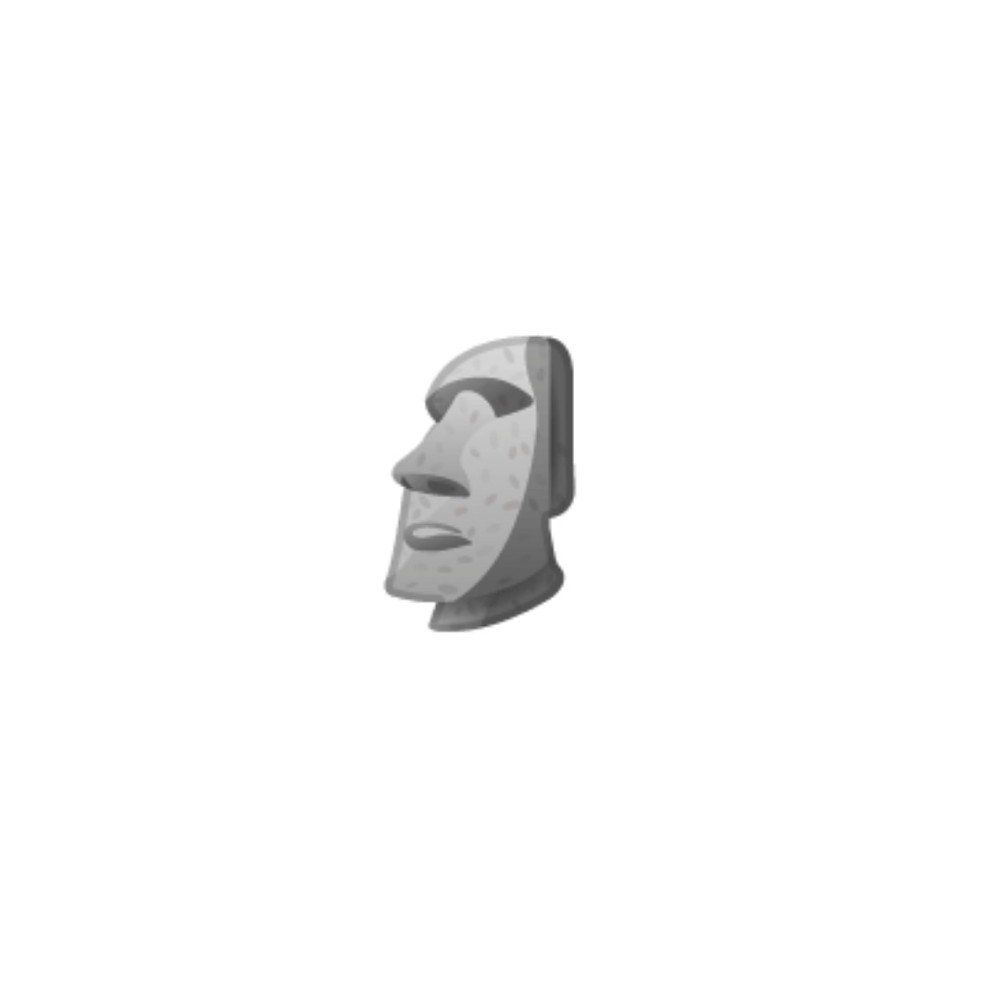 Emoji ✱ moai / statue of easter island - wprock