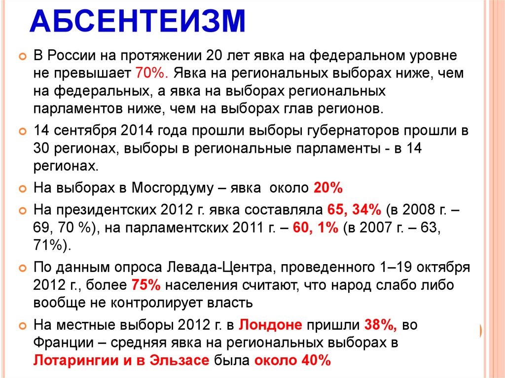 Что такое политический абсентеизм