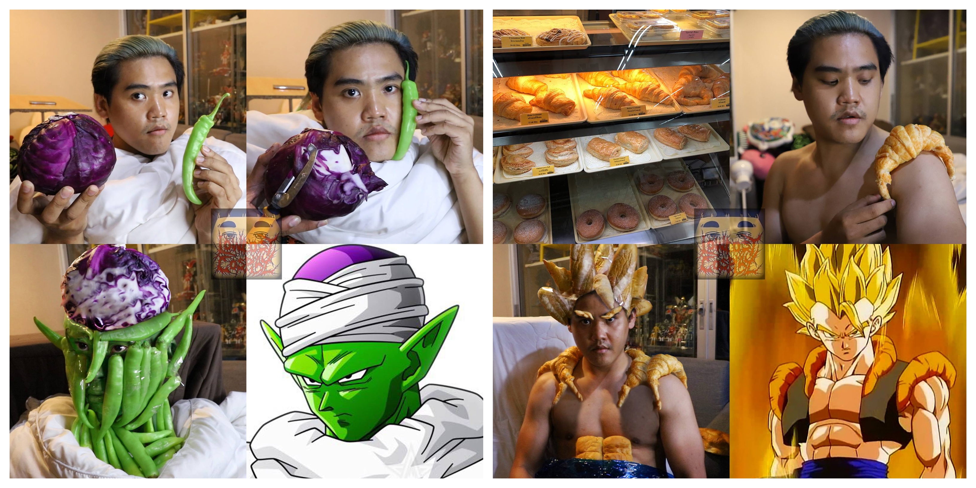 With the help of improvised materials, a guy from thailand can turn into anyone he wants