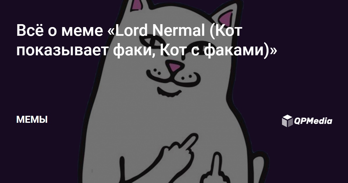 Кошка которая показывает факью » собачки и кошечки