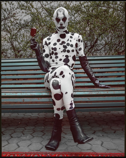 Artist gena marvin turns his childhood trauma into nightmarish drag looks