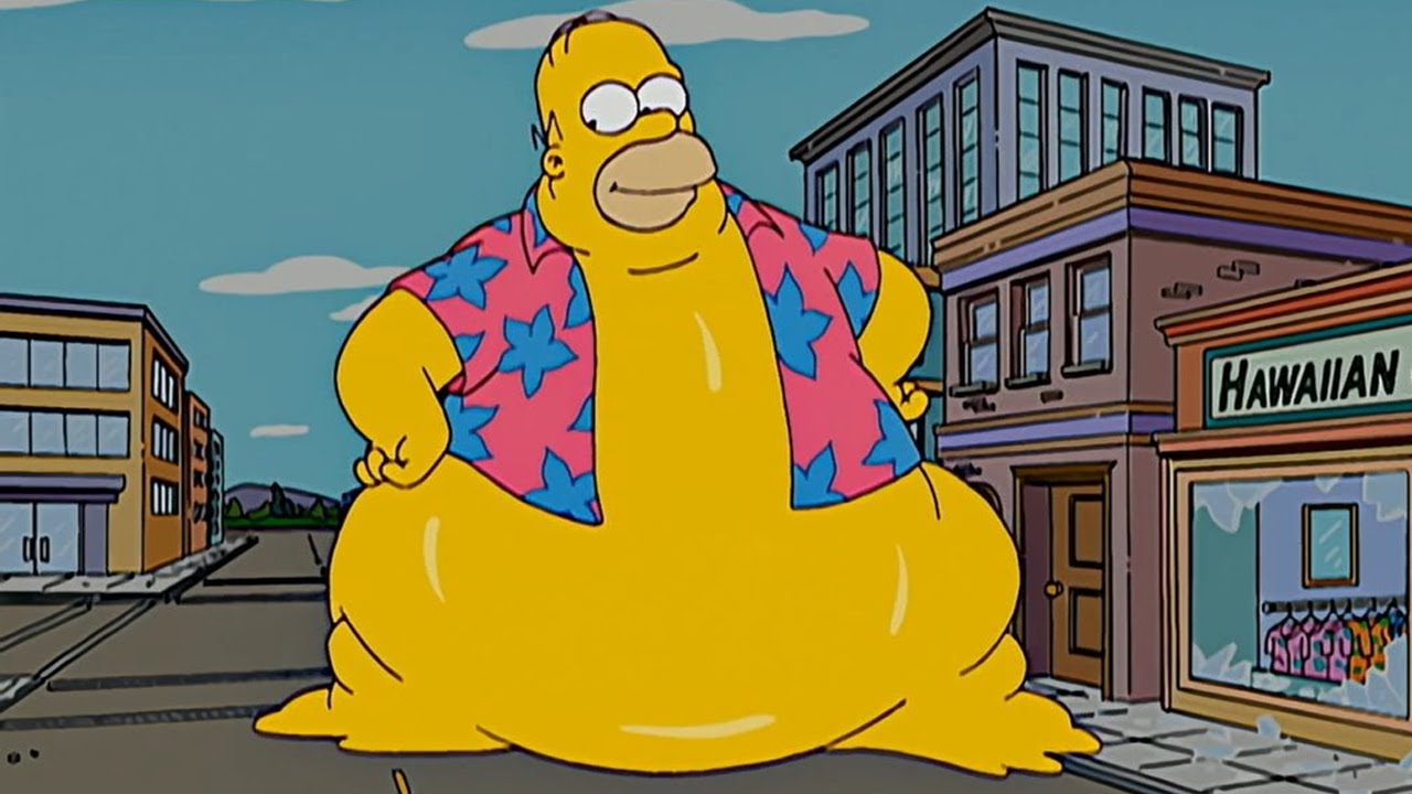 Homer simpson's back fat