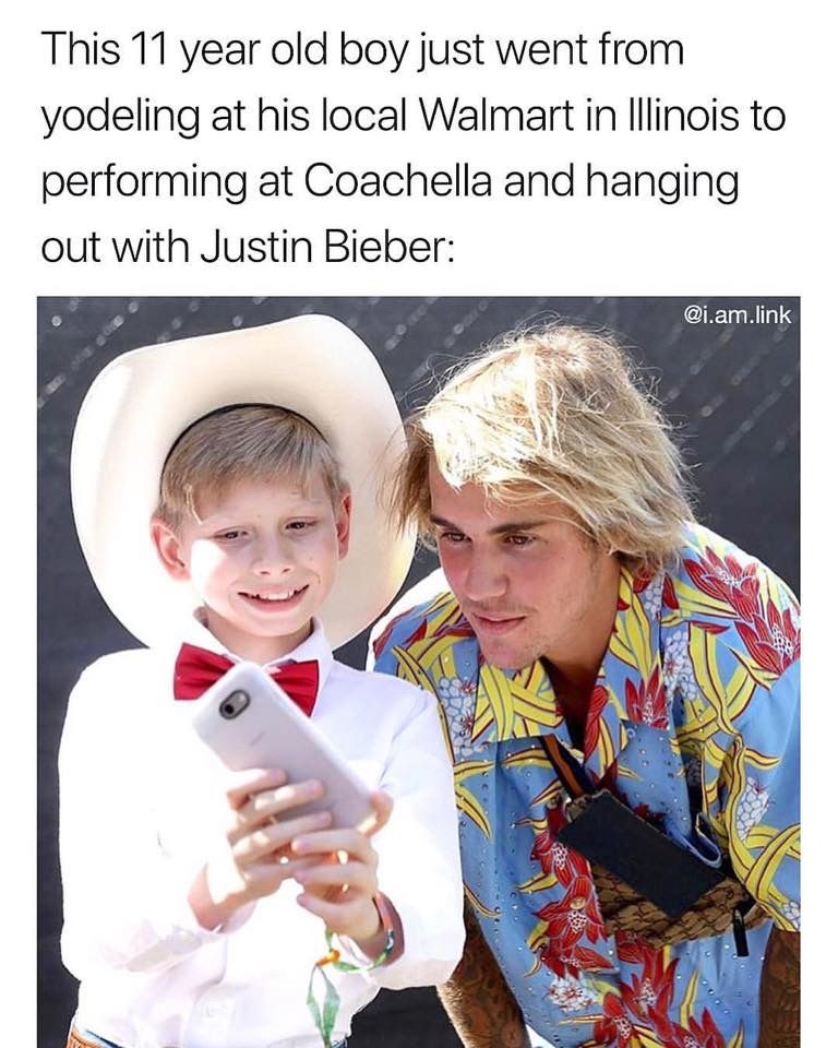 The walmart yodeling boy is too pure for this earth, but that's why we love him