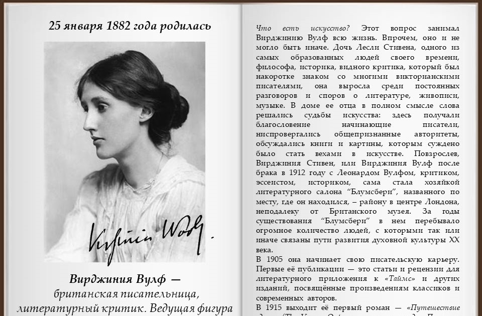 Своя комната вирджиния вулф краткое содержание